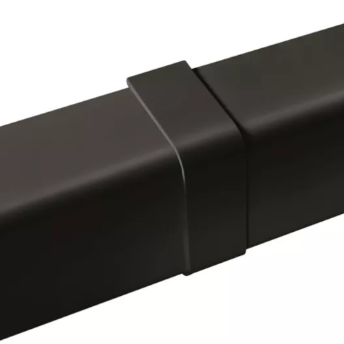 zwart koppelstuk 72 mm