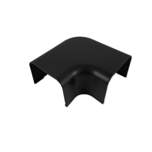 zwarte platte bocht 72 mm