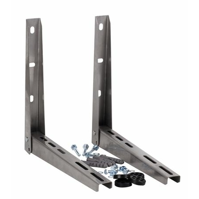 RVS muurbeugel set + 4 dempers