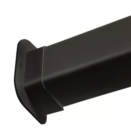 zwarte muur rozette 80 mm