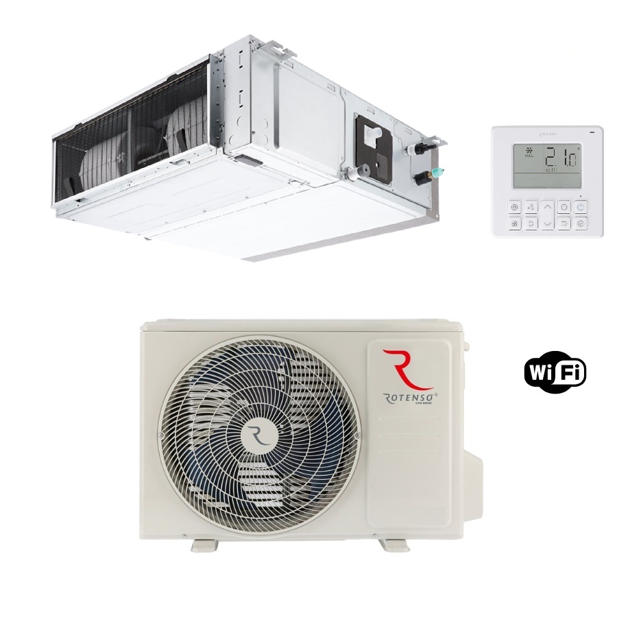Rotenso 3,5 kw Nevo kanaal set airconditioner
